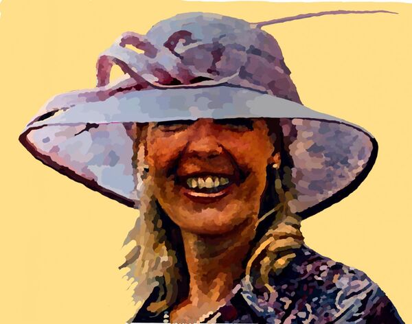 Lady in a Posh Hat (digital)