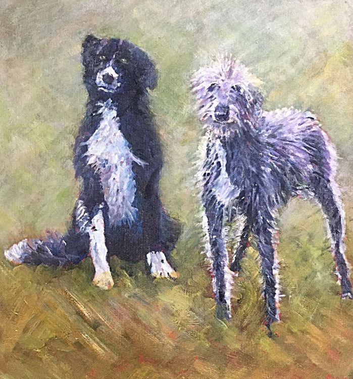 Bandit and Spider (oils)