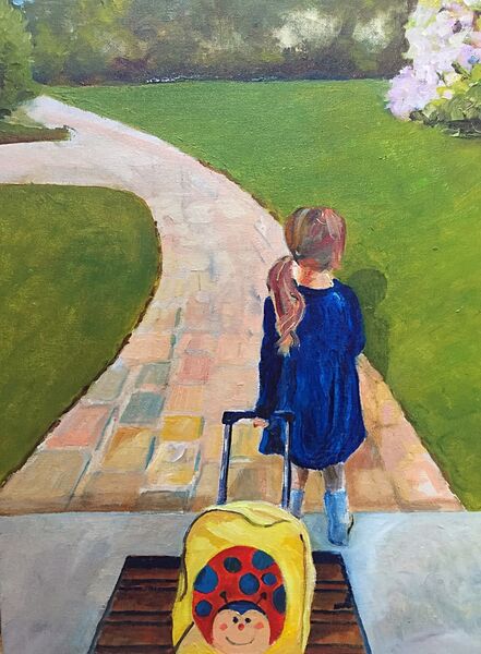 Are we Nearly There Yet? (Oils) SOLD