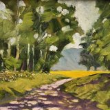 Dappled Path (oils) £120 (10x8”)