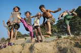 11 River Children, Burma by Jane Tearle
