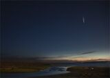 Comet Neowise above The Fleet by Glynn Grylls Second Section A