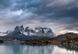 Cuernos del Paine across Lake Pehoe by Jane Tearle