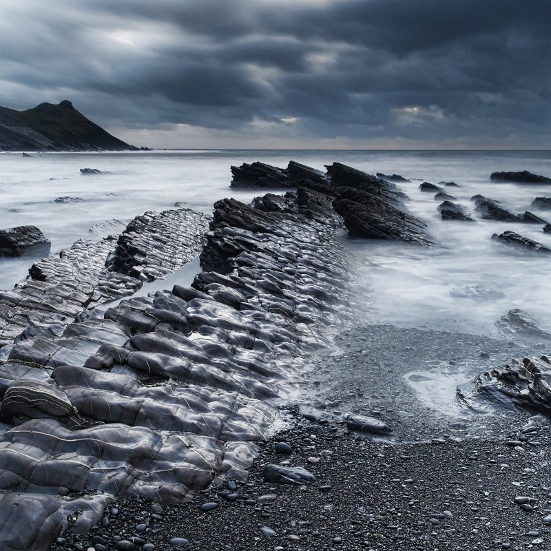 Ledges at Millook Bay by Stephen Lee