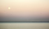 Moon Rise, Portland Harbour by Barbara Jenkins, Section B Winner Comp 2 Open Print 2014-15