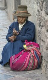 Old Lady in Peru by Lesley Phillips Highly Commended Section B