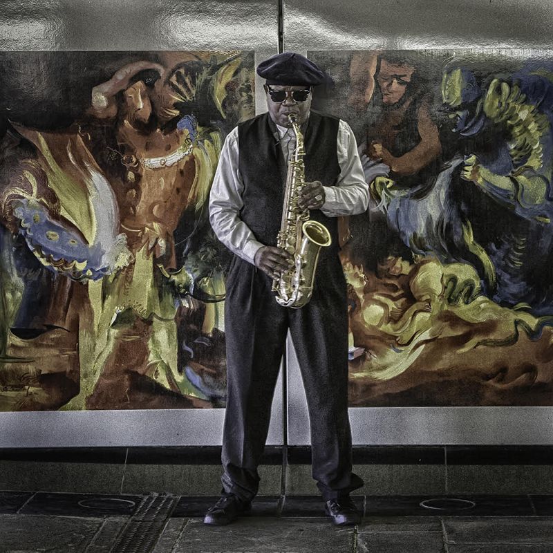 The Busker by Graham Lawrence
