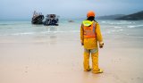The New Lifeboat Arrives by Denis McConnell