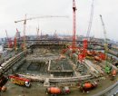 First Concrete Pour Canary Wharf Tower for RMC now Cemex