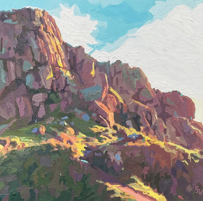 Golden hour at Logan Rock