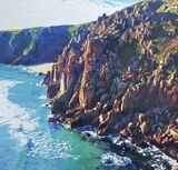 View to Porthcurno from Logan Rock