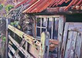 Tumbledown fisherman's hut near Prussia Cove