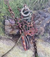 Boat pulley at Priest's Cove