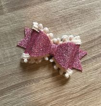Pink Pom Pom Princess Bow