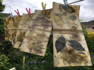 eco printing on paper