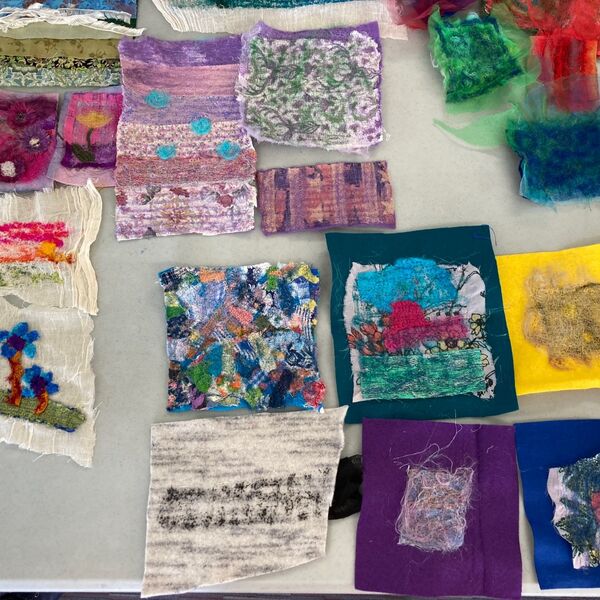 experimenting with an embellisher