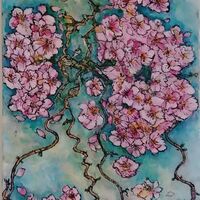 Doodle Cherry Bloom - Elaine Winter