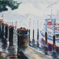 Brian Blair - Lake Como in the Mist (Menaggio)