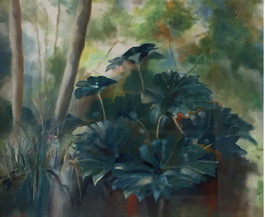 JANICE CROSS –&nbsp;Gunnera at the Sculpture Park