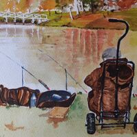 Fishing at Painshill 2 - David Harmer