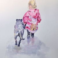 Fran Bunting - Girl and Dog