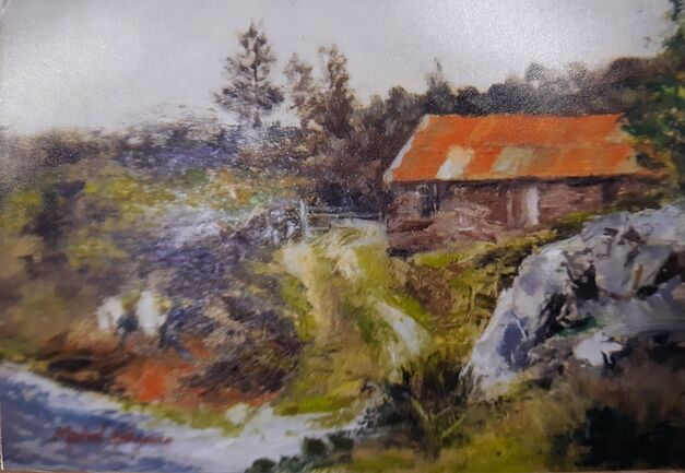 MICHAEL HEDGECOE – Hut with Red Roof