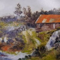 MICHAEL HEDGECOE – Hut with Red Roof
