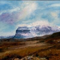 Suilven in Snow - Michael Hedgecoe