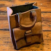 Leather Bag (terracotta clay with iron oxide) – Ioanna Namintroporn