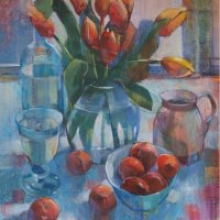 Liz Seward - Orange Tulips
