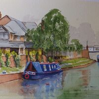 Mooring at St.Johns on the Basingstoke Canal - David Harmer