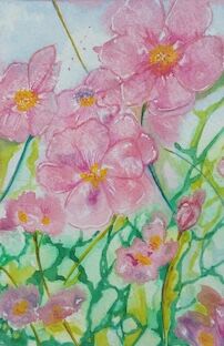 KAREN OSBORNE – Summer Floral Pink Pansies