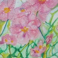 KAREN OSBORNE – Summer Floral Pink Pansies
