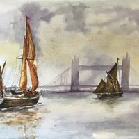 Thames Barges - Elaine Balmer