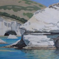 Val Thorpe - White cliffs of Milos, Greece