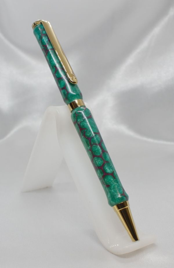 Titanium Gold Plated Slimline in Hand made Acrylic