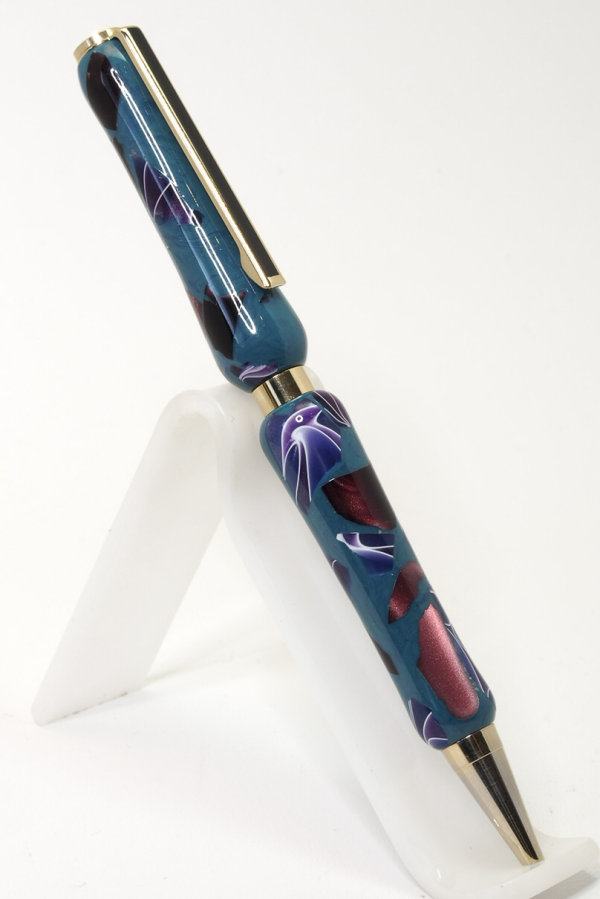 24K Gold Plated Slimline in Hand made Acrylic SOLD