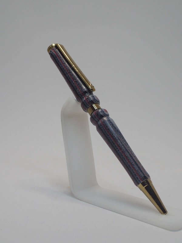 Titanium Gold Plated Slimline Created in Recycled DenimSOLD