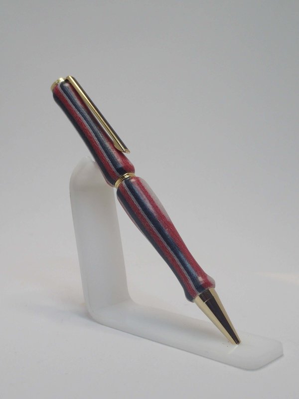 24k Gold Plated Slimline Pen in Recycled Denim SOLD