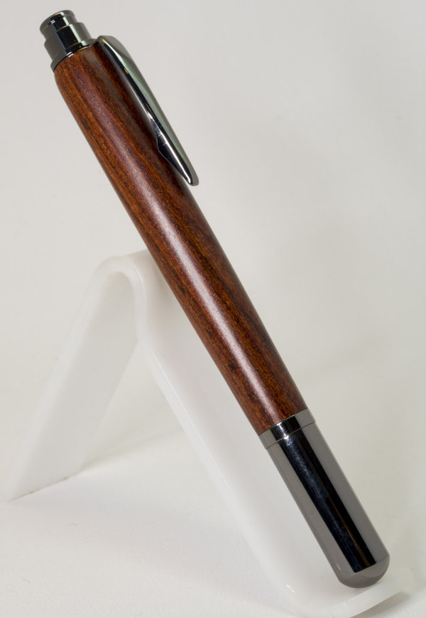 Diplomat Rollerball Pen in Gun Metal Plating and Pau Rosa SOLD
