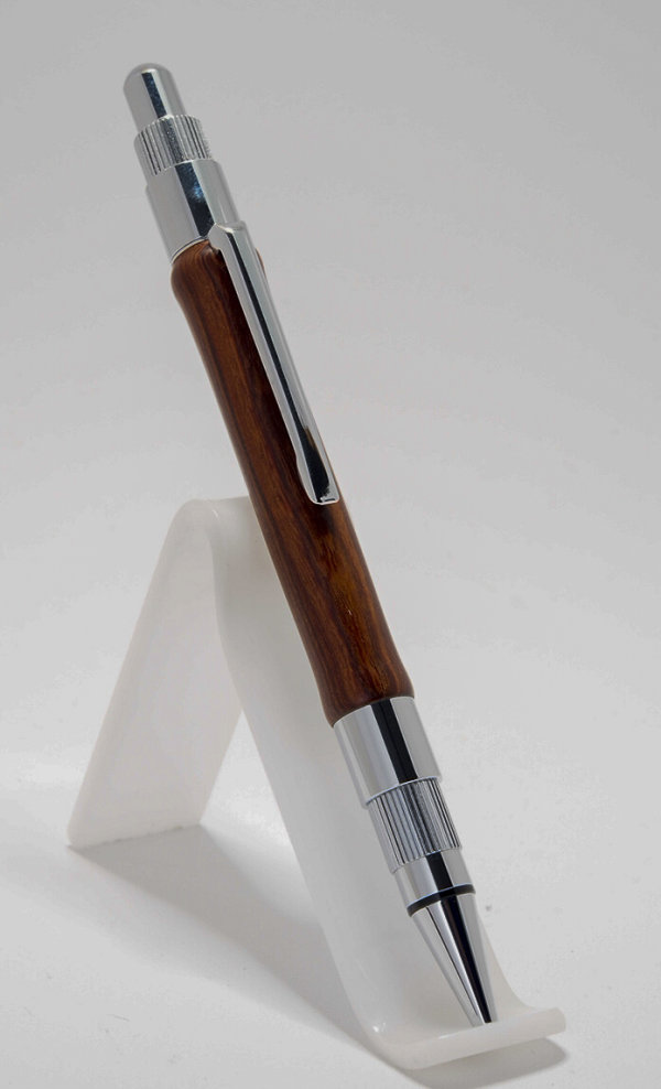 2mm Chrome Plated Propelling Pencil in Pau Rosa SOLD