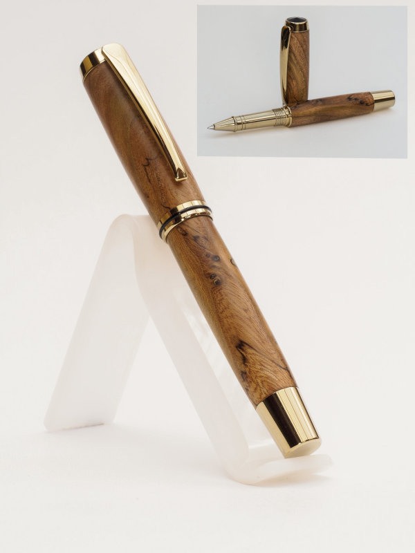 Titanium Gold Plated Rollerball Gentlemen's Pen SOLD