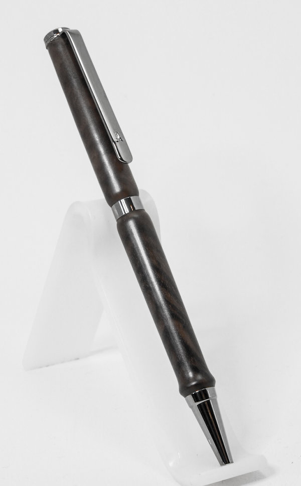 Black Titanium Plated Slimline Pen in Walnut SOLD