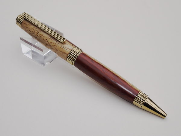 Titanium Gold Plated Pyramidal Cigar in Two Tone Paduk SOLD