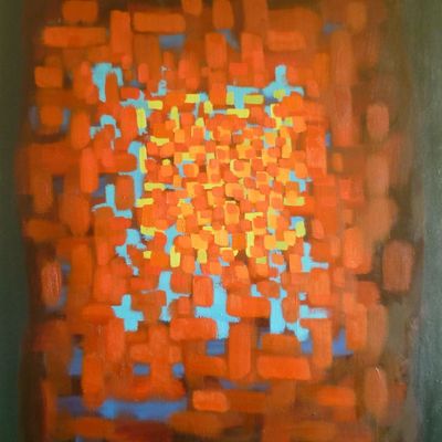 Emerging 2. 71x102x1.8cm (oil on canvas)