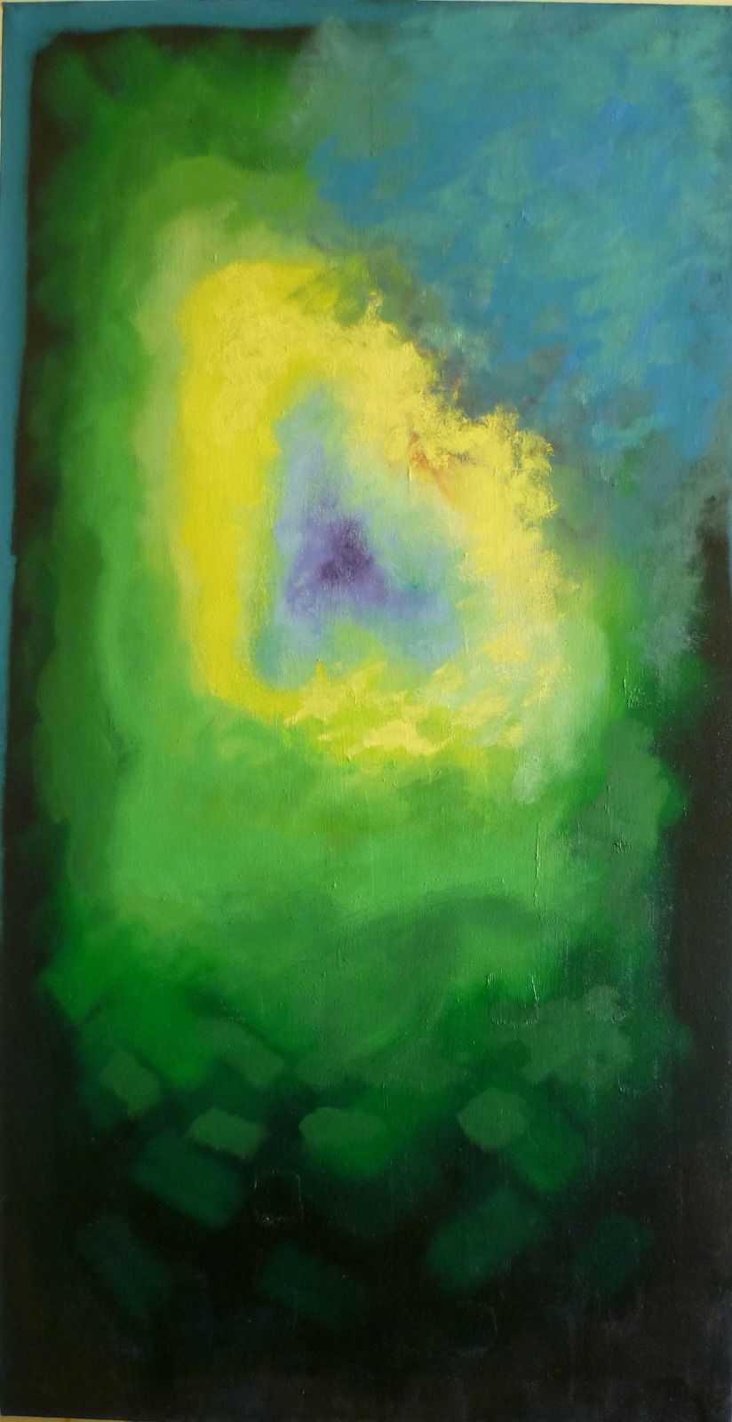Emerging 5. 54x104x1.8cm (oil on canvas)