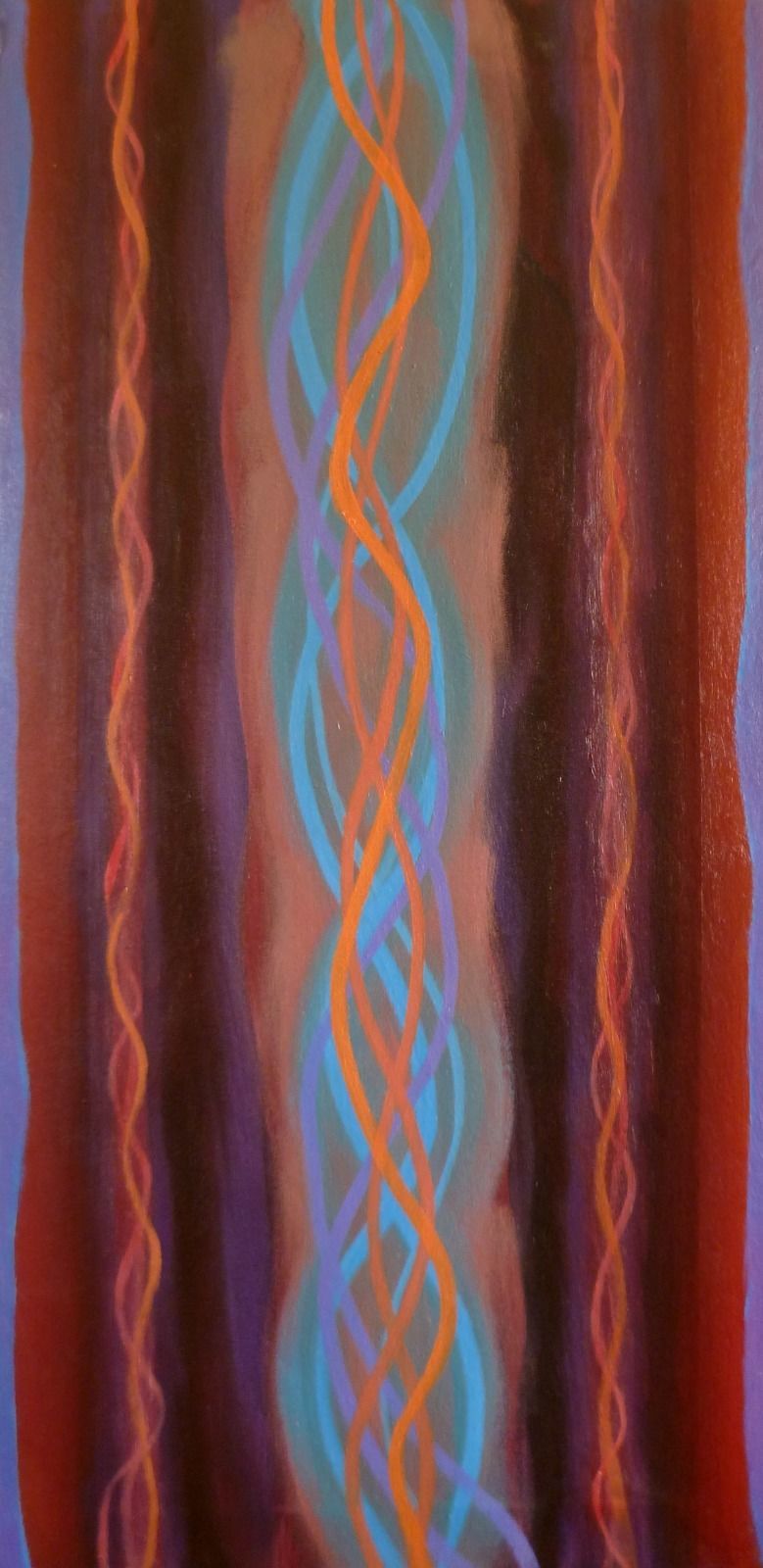 To substance 5. 45x92x1.8cm (oil on canvas)
