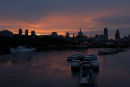 City from Waterloo Bridge: Dawn