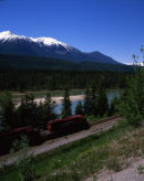 View to Glacier National Park<br>
from near Golden