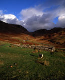 Hardknott Pass from Harknott Castle